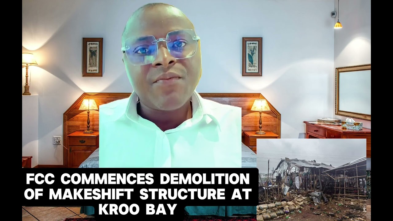 Freetown City Council commences demolition of makeshift structure at kroo bay
