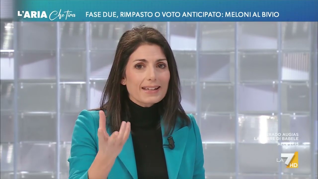 Virginia Raggi: "Meloni è stata molto abile a sfruttare questo schiaffone arrivato dal ...