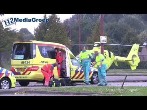 14 oktober 2016 Traumahelikopter ingezet bij ongeval met fietser in Nieuwegein