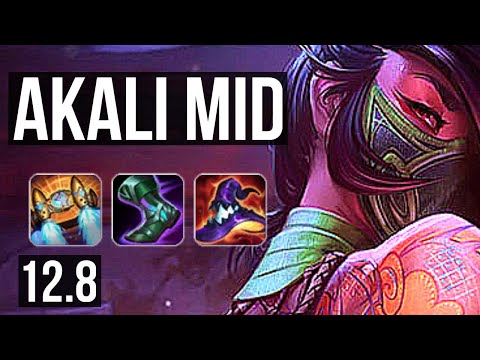 AKALI vs SYLAS (MID) | 12/1/6, 800+ games, Legendary, 1.1M mastery | NA Master | 12.8