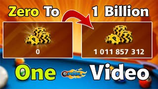 One video 😍 From 0 To 1 Billion Coins 🤯 London To Berlin 8 ball pool