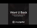 Want U Back Originally Performed By Cher Lloyd