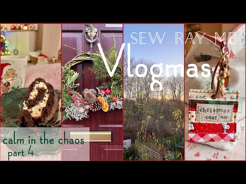 Sew Ray Me ~ Vlogmas 4~ spend a cosy Christmas weekend with me  ~ nature, baking, jigsaw & crafts 🪵 
