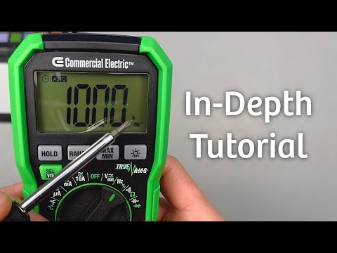 How to Use Commercial Electric DMM-8301S Digital Multimeter