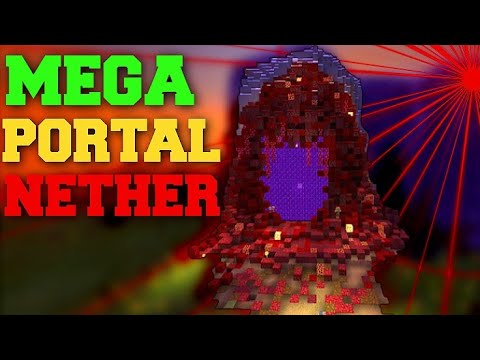 MEGA PORTAL INFECTADO DO NETHER!  (TIME-LAPSE)