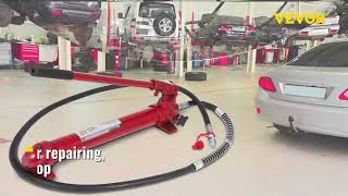 VEVOR 10 Ton Porta Power Kit - Ultimate Hydraulic Jack for Auto, Farm & Construction!