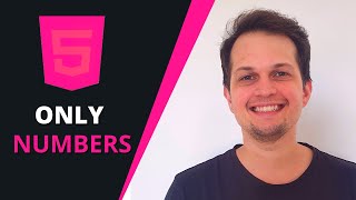 How to make an input accept just numbers in HTML