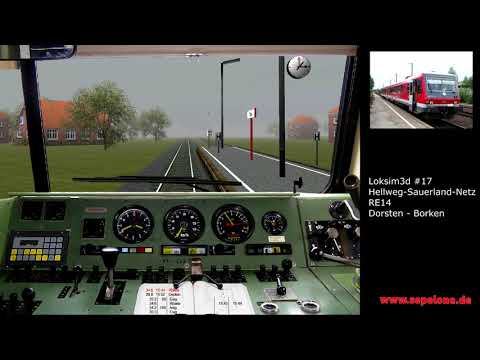 Loksim3d #17 - Hellweg Sauerland Netz -  RE14 von Dorsten nach Borken