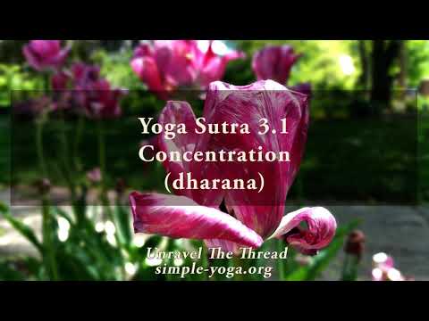 Yoga Sutra 3-01 Concentration - dharana