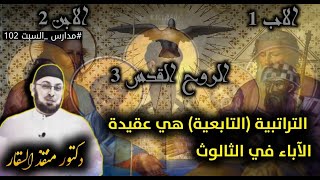 صورة التراتبية (التابعية) عقيدة الآباء حول مراتب الثالوث #مدارس_السبت 102 #منقذ_السقار