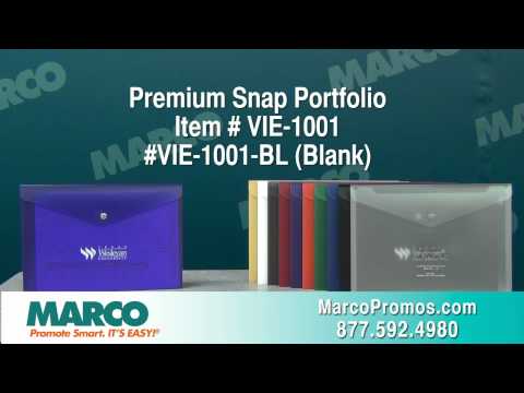 Premium Snap Portfolio - One-Color Imprint 