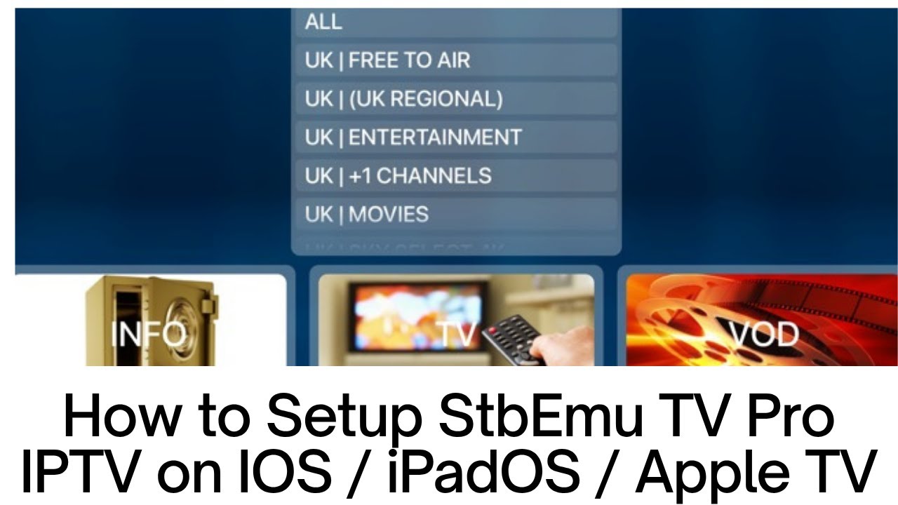 How to Setup StbEmu TV Pro IPTV on IOS / iPadOS / AppleTV