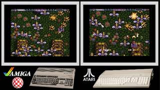 A500 vs Atari ST : WINGS OF DEATH II - LETHAL XCESS (Side by side comparison)