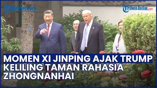 Xi Jinping Ajak Trump Jelajahi Taman Rahasia Zhongnanhai, Mereka Tampak Menikmati Suasana