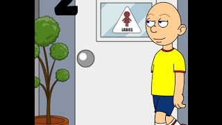 Caillou uses the girls bathroom 2