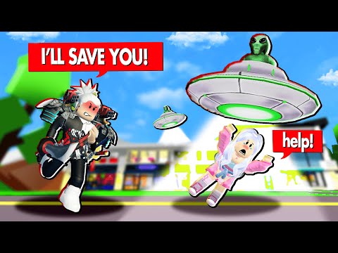 Ninja Aeren Saves His GF Ruthbell from Alien Kidnappers (Roblox Brookhaven🏡RP)