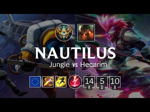 Nautilus Jungle vs Hecarim - EUW Grand Master Patch 8.24