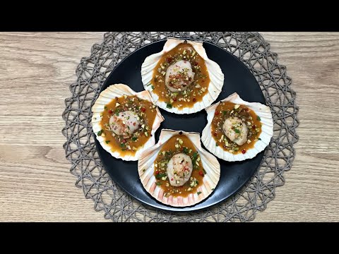 CÓMO HACER VIEIRAS a la PLANCHA con crema de CALABAZA ¡Riquísimas! 🤤