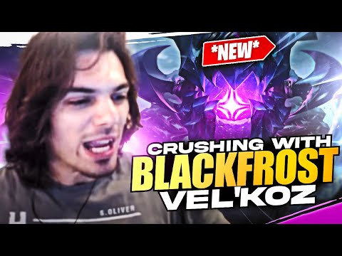 BLACKFROST VEL'KOZ IS INSANE, PBE FULL GAMEPLAY WITH NEW VEL'KOZ SKIN | Azzapp Vel'Koz Gameplay