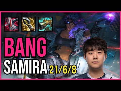 BANG - SAMIRA vs. SENNA ADC | KR MASTER | PATCH 11.2 | PENTAKILL