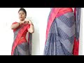Saree Drape Ulta Palla Style In 5 Minutes