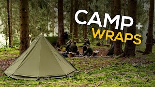 Wild Campen mit Freunden – Wraps, Pilze sammeln und Wasser filtern im Wald
