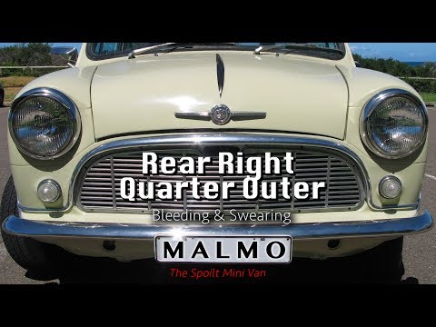 EP15 Classic Mini Rear Quarter Panel Repairs | Classic Mini Van Restoration | A Rusty Journey