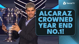 Carlos Alcaraz Crowned 2025 Year-End No.1! 🌎🏆 | Nitto ATP Finals 2025