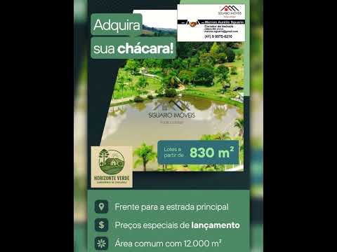 A PARTIR DE R$ 74.829 - LOTES RURAIS EM CONDOMÍNIO, ENTRADA + RESTANTE EM ATÉ 72 VEZES, CONTENDA/PR.