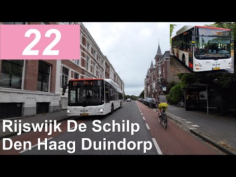 HTM lijn 22: Rijswijk de Schilp - Den Haag Duindorp | Omleiding | HTM 1014 | 2024