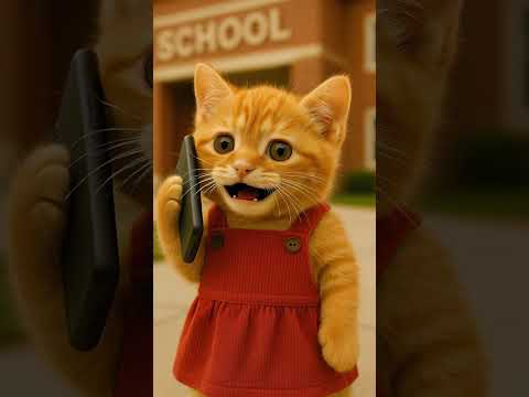 Mama, no school today!! 🐱😖#catschool #noschool #kawaiicats #cute #viral #shorts #whatthemeowai