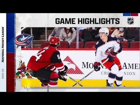 Blue Jackets @ Coyotes 11/18/21 | NHL Highlights