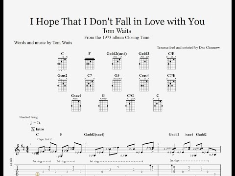 I Hope That I Don't Fall in Love With You - Tom…