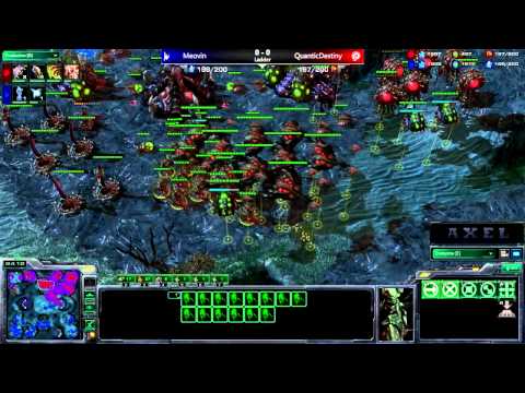 Guest Commentary - QxGDestiny (Z) vs. Meovin (P) - Starcraft 2 - By Axel
