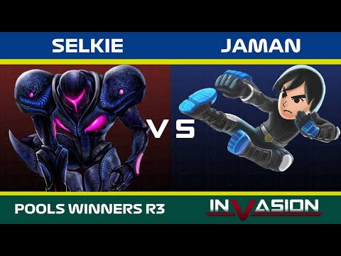 Invasion 2022: Pools Winners R3 Selkie (Dark Samus) Vs Jaman (Mii Brawler)