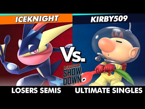 Scrims Showdown 82 Losers Semis - IceKnight (Greninja) Vs. Kirby509 (Olimar) SSBU Ultimate