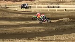 DangerBoy swipes dads 450 ! Count how many riders he passes ?!