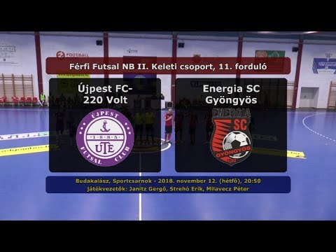 NBII: Újpest FC-220 Volt - Energia SC Gyöngyös 3-2 (2018.11.12, gólok)