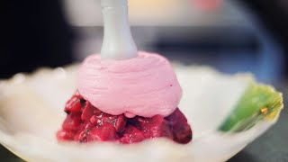 【桜風味のマグロのタルタル】パリ５区、レストランCaliceのランチメニュー🇫🇷