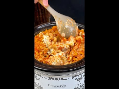 Viral million dollar pasta crockpot dinner.