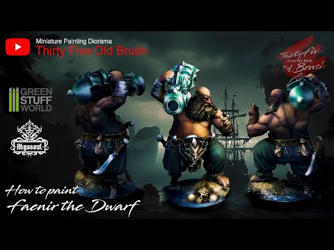 Faenir The Dwarf  ..painting Skin - NMM - Leather - Water effect