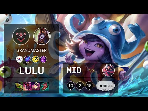 Lulu Mid vs Irelia - KR Grandmaster Patch 11.4