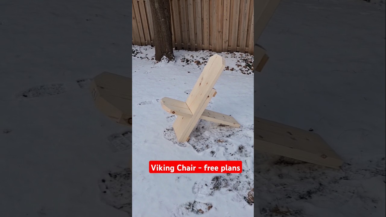 How to build a viking chair free plans in video #diyproject #woodwork #woodworking #chair #reno #diy