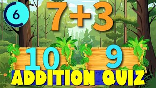 Fun Addition Within 10 Quiz for Kids