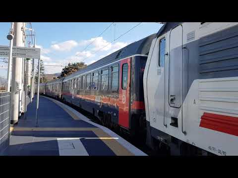 Treno IntercityNotte+Locomotore E403 008 IntercityNotte 1567 Torino Porta Nuova-Reggio di C.C.