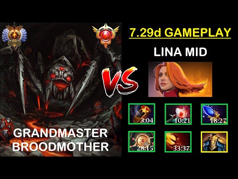 Grandmaster Broodmother Gameplay in 7.29d (0055) Immortal