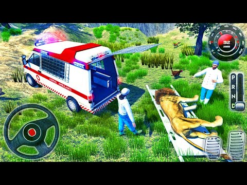 Forest Animal Ambulance Rescue Simulator - Emergency Van Offroad Driver 3D - Android GamePlay