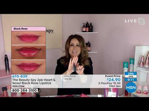 The Beauty Spy 2pack Heart   Seoul Black Rose Lipstick