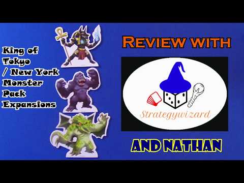 Monster Pack Expansions to King of Tokyo / New York - Review with Strategywizard & Nathan