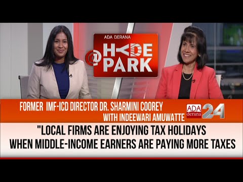 Former IMF-ICD director Dr. Sharmini Coorey joins Indeewari Amuwatte 'at HYDEPARK' on Ada Derana 24